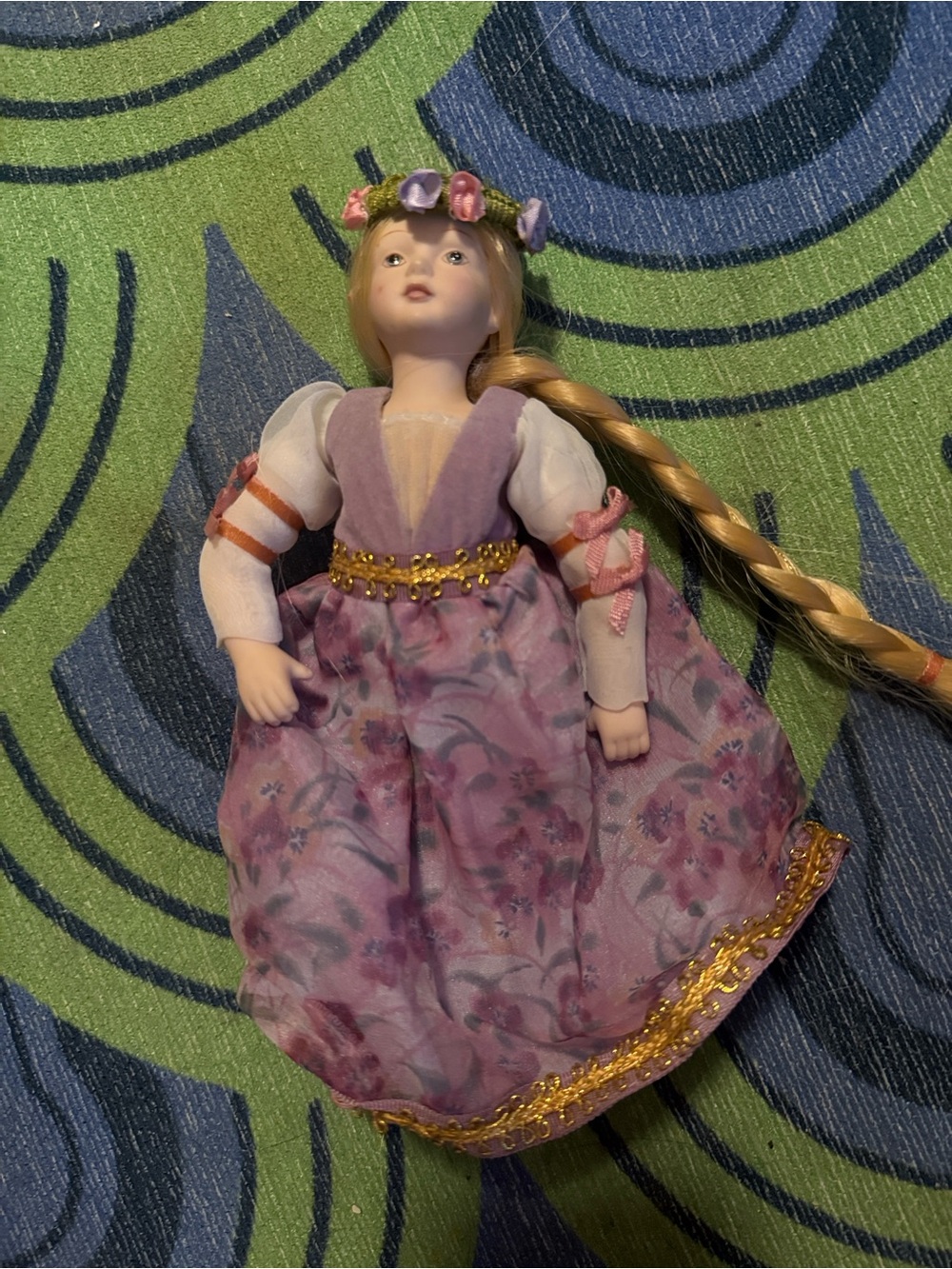 Avon Rapunzel Porcelain Doll  1986